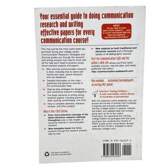 Communication Research: Strategies & Sources (5th Ed.) By Rubin & Piele - Picture 4 of 4